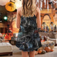 Halloween Dark Spider Scary – Women's Summer Sleeveless V-Neck Camisole Dress