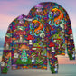 Hippie Mushroom Peace Lover Art – Sweater - Ugly Christmas Sweater