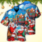 Christmas Santa Train Gift Holiday Art – Hawaiian Shirt