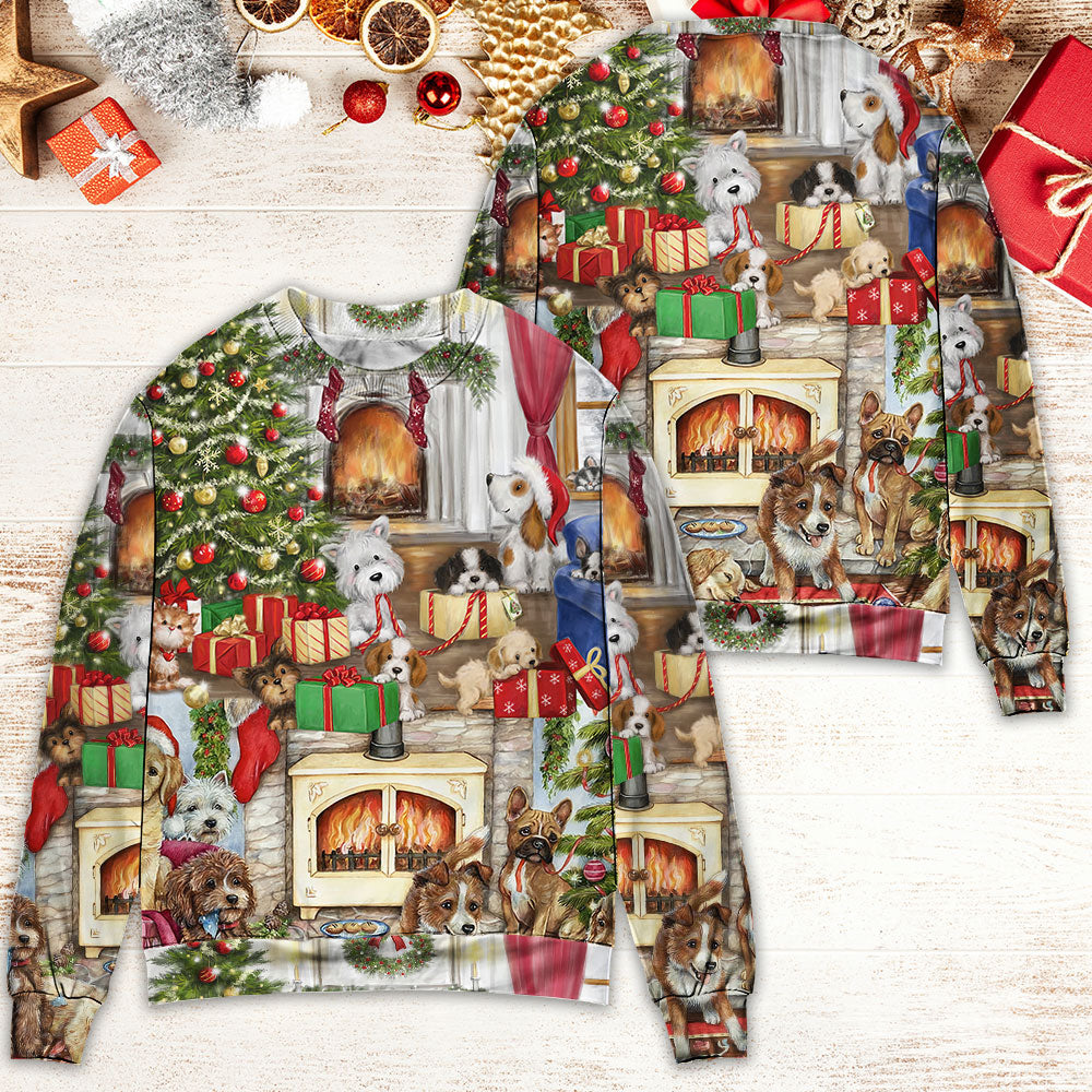 Christmas Dog Lover Merry Xmas Style – Sweater - Ugly Christmas Sweater