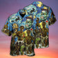 Halloween Zombie Starry Night Funny Boo Art - Hawaiian Shirt