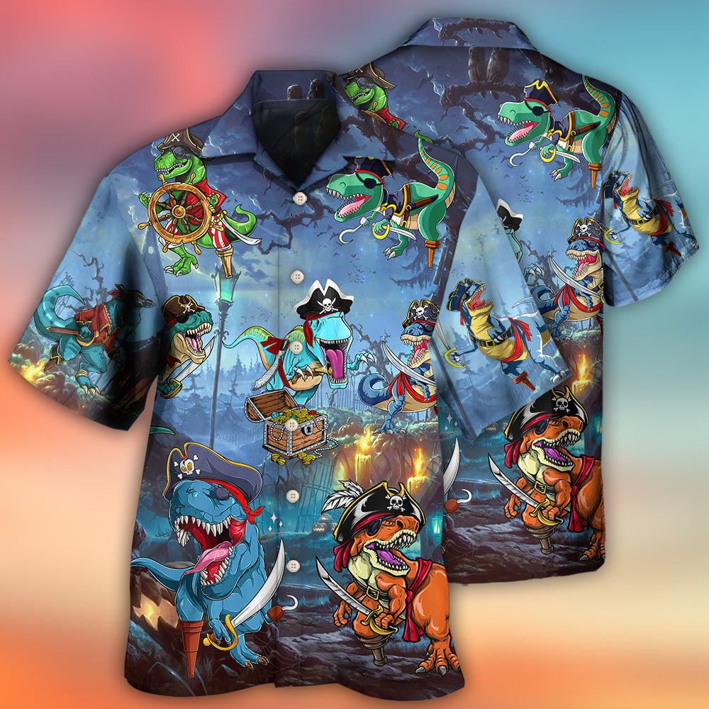 Halloween Pirate Dinosaur Fantasy Horror – Hawaiian Shirt