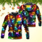 Christmas Family Happy Love Tree Neon Light Art – 3D Hoodie