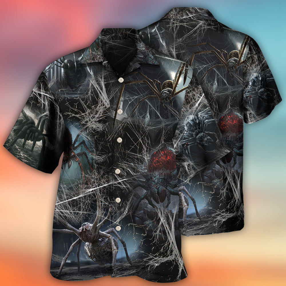 Halloween Spider Dark Horror Style – Hawaiian Shirt