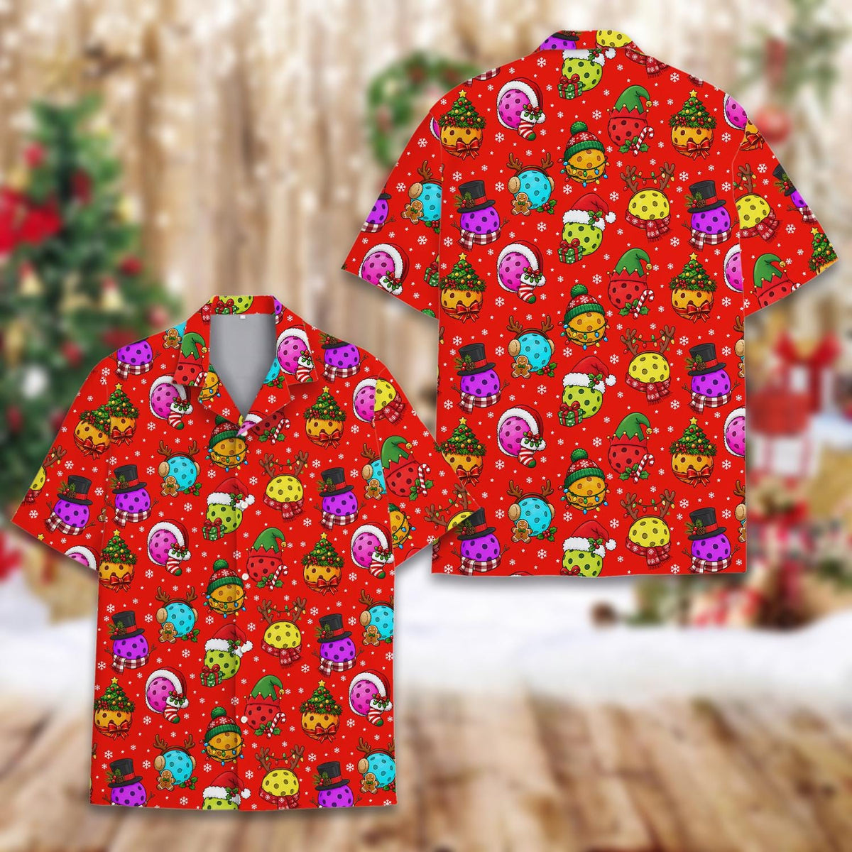 Christmas Pickleball Funny Holiday Ball Festive 3 – Hawaiian Shirt