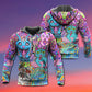 Hippie Cat Wonderful World Art – 3D Hoodie