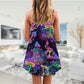 Hippie Mushroom Life Lover – Women's Summer Sleeveless V-Neck Camisole Dress