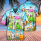 Easter Bunny Colorful Eggs Spring - Hawaiian Shirt