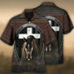 Horse Life Faith Western Leather Style - Hawaiian Shirt