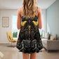 Skull Reaper Dark Art – Women's Summer Sleeveless V-Neck Camisole Dress