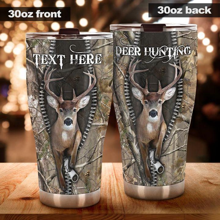 Hunting With Brown Love Deer Personalized 20 Oz Tumbler