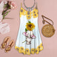 Elephant Summer Vibes Limited 3 – Women's Summer Sleeveless V-Neck Camisole Dress
