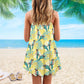 Tropical Parrot Summer Love – Women's Summer Sleeveless V-Neck Camisole Dress