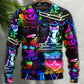 DJ Cat Cool Life Style – Sweater - Ugly Christmas Sweater