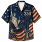 America 250th Anniversary Retro Flag Hawaiian Shirt 1776-2026