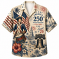 America 250th Spirit Drum Hawaiian Shirt