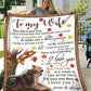 Wolf To My Wife The Day I Met You Flannel Blanket For Soft Bed Couch And Home Comfort
