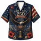 America 250th Anniversary Eagle Print Hawaiian Shirt