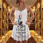 Wine And Summer Vibes Limited 4 – Women's Summer Sleeveless V-Neck Camisole Dress