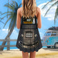 Hippie Van Retro Style Limited 4 – Women's Summer Sleeveless V-Neck Camisole Dress