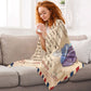 Mom Dear Mom Love Letter Flannel Blanket For Relaxing At Home And Travel