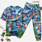 Christmas Dancing Reindeers Happy - Pajamas Short Sleeve - Owls Matrix LTD
