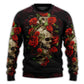 Skull And Roses Artistic Style – Sweater - Ugly Christmas Sweater