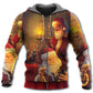Spirit Of Christmas Santa Art - 3D Hoodie