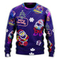 Christmas Santa Neon Light Party – Sweater - Ugly Christmas Sweater