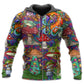 Hippie Mushroom Peace Lover Art – 3D Hoodie