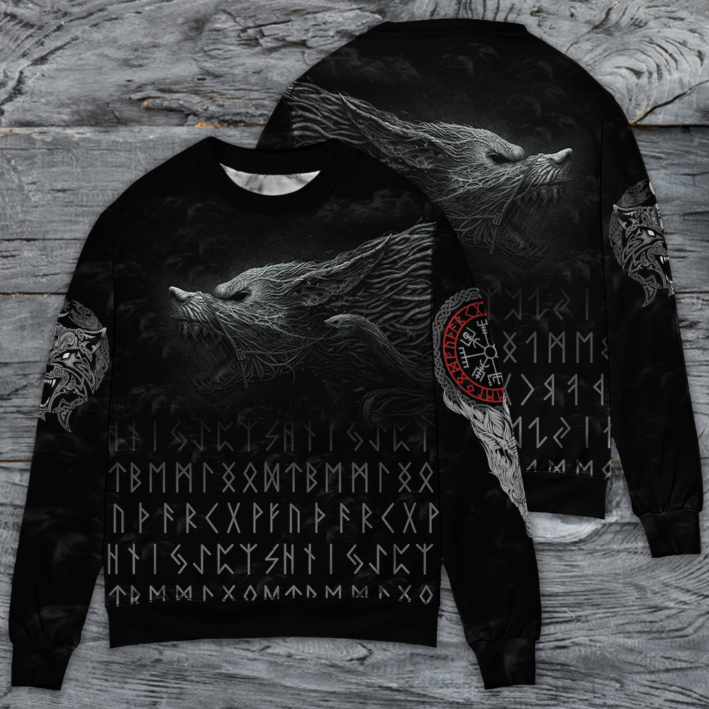 Viking Warrior Blood Black Style – Sweater - Ugly Christmas Sweater