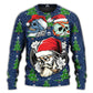 Christmas Skull Santa Hat Snow – Sweater - Ugly Christmas Sweater
