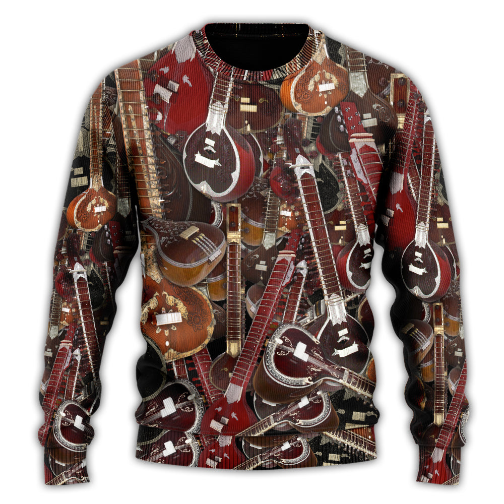 Sitar Music Lover Quote Style – Sweater - Ugly Christmas Sweater