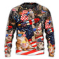 Cat Independence Day Fireworks Style – Sweater - Ugly Christmas Sweater