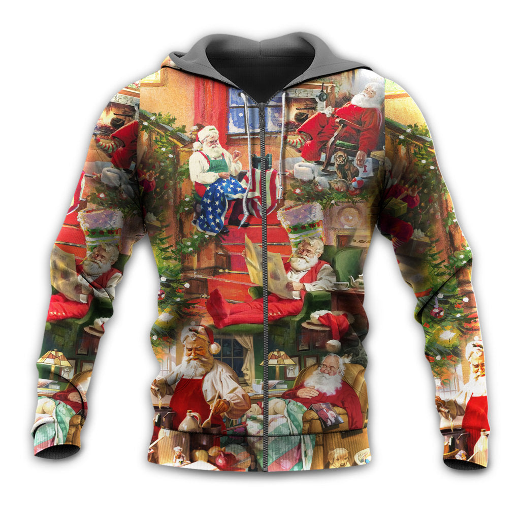 Christmas Santa Everyday Life Style - 3D Hoodie