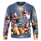 Christmas Santa Love Light Xmas Tree – Sweater - Ugly Christmas Sweater