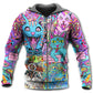 Hippie Cat Wonderful World Art – 3D Hoodie