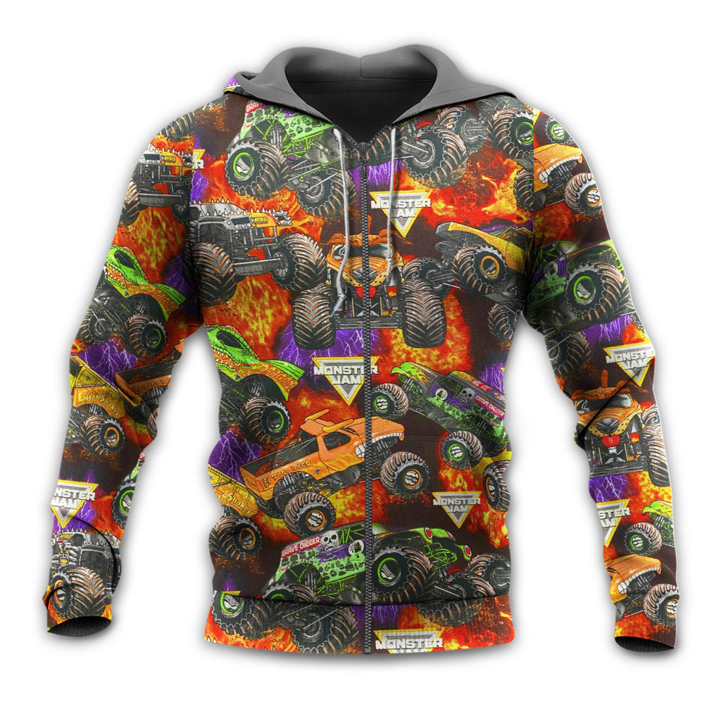 Monster Truck Packed Power Style - Hoodie