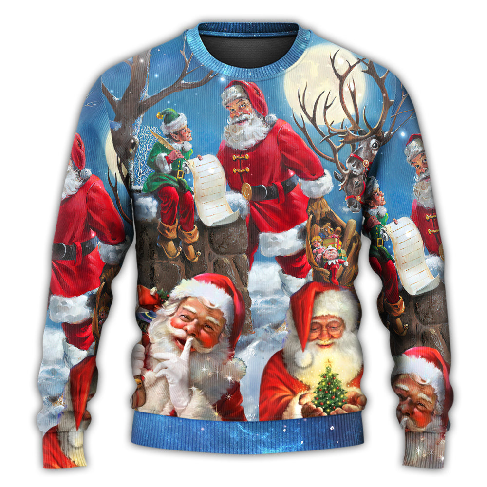 Christmas Funny Santa Elf Xmas Is Coming – Sweater - Ugly Christmas Sweater