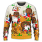 Christmas Santa Drunk Beer Funny Happy Holiday Style – Sweater - Ugly Christmas Sweater