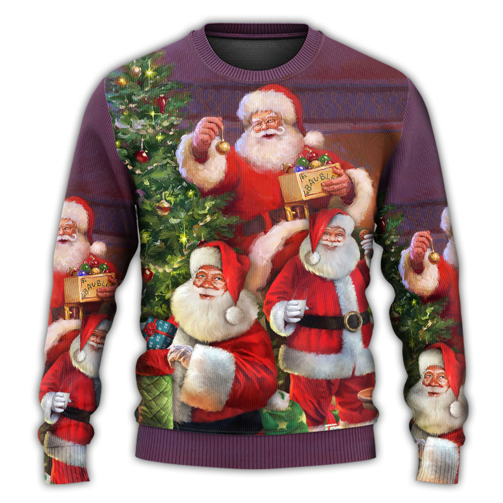 Christmas Funny Santa Gift Happy Style – Sweater - Ugly Christmas Sweater