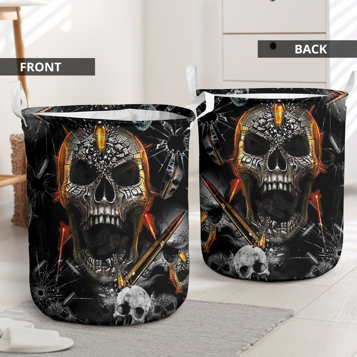 Skull Oh My Skull Cool - Laundry Basket - Owls Matrix LTD