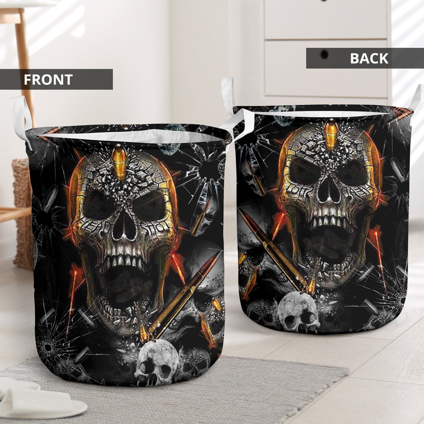 Skull Oh My Skull Cool - Laundry Basket - Owls Matrix LTD