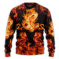 Dragon Fireball Fantasy Madness Art – Sweater - Ugly Christmas Sweater