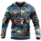 Santa Holiday Action Art - 3D Hoodie