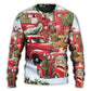 Christmas Red Truck Puppy Xmas Tree – Sweater - Ugly Christmas Sweater