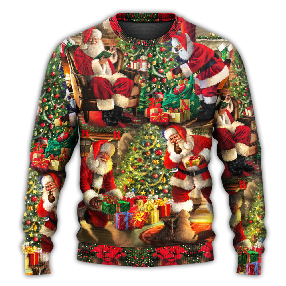 Christmas Santa Story Gift For Xmas Art – Sweater - Ugly Christmas Sweater