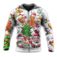 Christmas Santa Cute Snowman Gingerbread - Hoodie