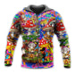Hippie Mushroom Happy Together Art - 3D Hoodie