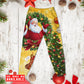 Christmas Tree Yellow Santa Claus - Pajamas Long Sleeve - Owls Matrix LTD